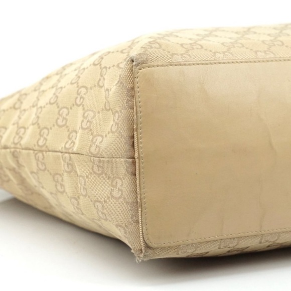 Auth Gucci Tote Bag Beige Canvas #5942G68 - Picture 5 of 9